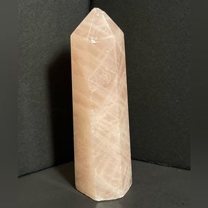 Natural Rose Quartz Obelisk Crystal Tower 107g